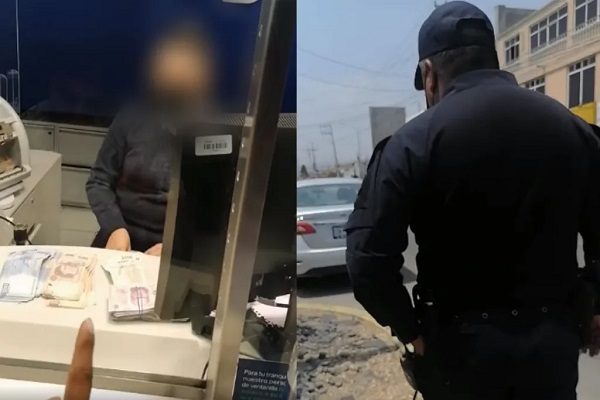 Joven acusa a cajera de robo de 100 mil pesos en un banco en Puebla