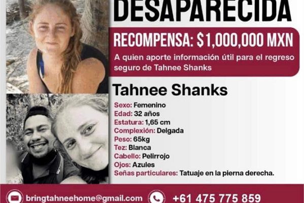 Ofrecen un millón de pesos por información de australiana desaparecida en Yucatán