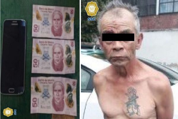 Cae hombre de 60 años por robo, tiene ocho ingresos penales por el mismo delito en CDMX