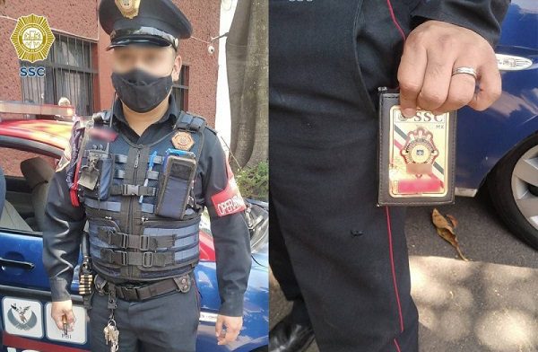 ¡Salvado por el deber! Policía frustra asalto y balazo da en su placa, en CDMX