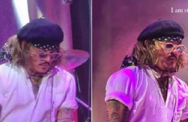 Johnny Depp canta y toca la guitarra en concierto de Jeff Beck