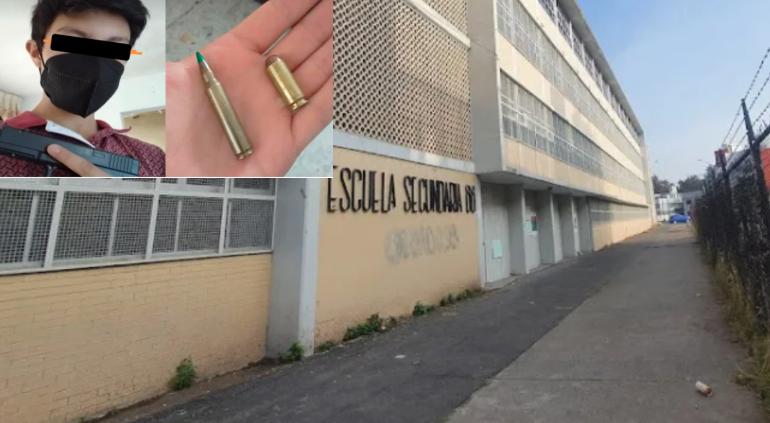Alumno que amenazó con disparar en secundaria de CDMX