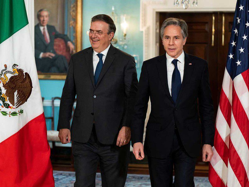 Antony Blinken y Marcelo Ebrard