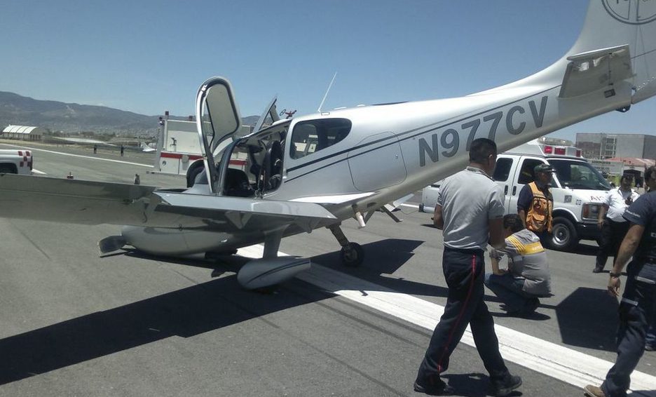 Avión de Semar se accidenta en Los Mochis