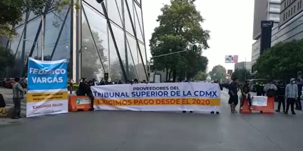 Bloqueo en avenida Patriotismo