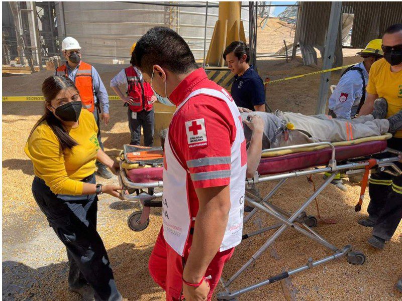 Derrumbe de silos de granos en Torreón