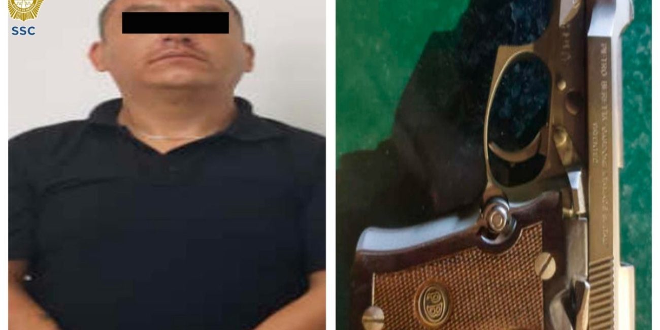 Hombre detenido por disparar en las calles de Iztapalapa