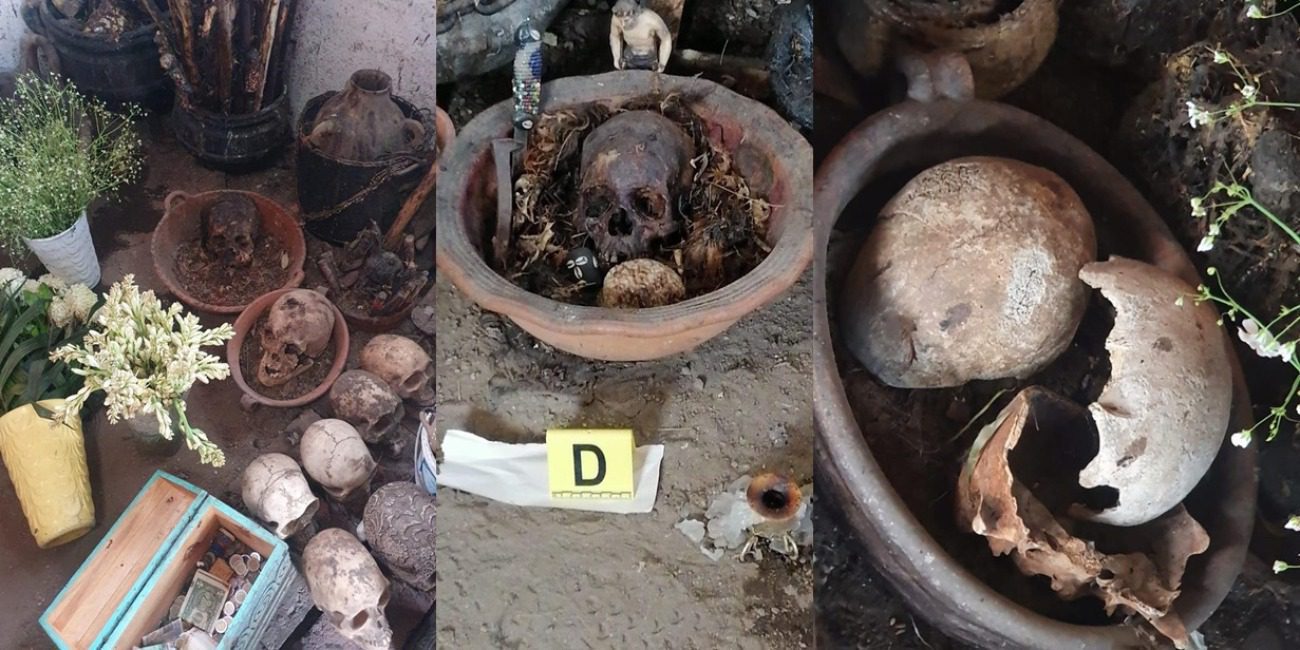 Objetos encontrados durante un cateo en Coyoacán