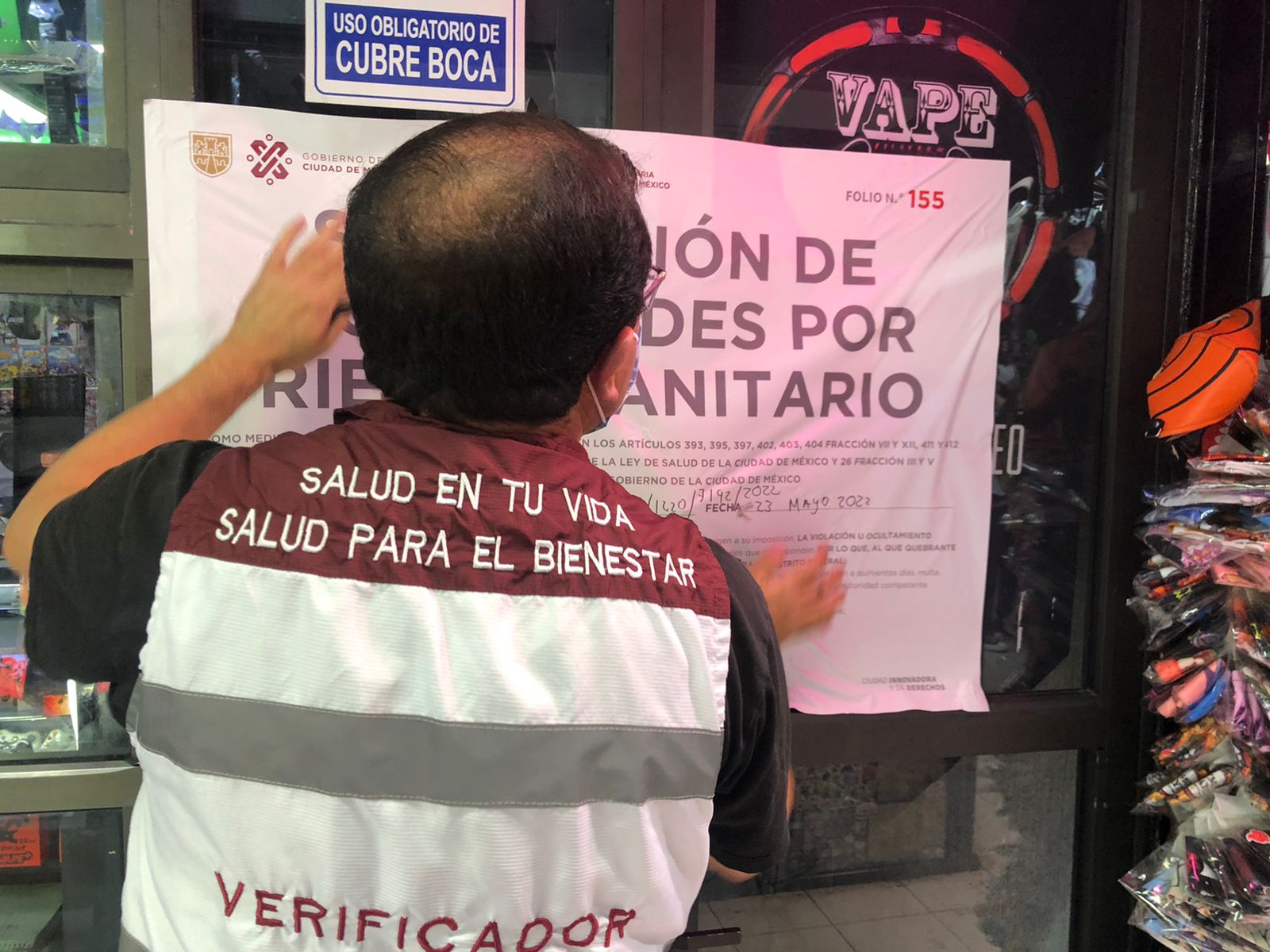 Operativo contra vapeadores en la CDMX