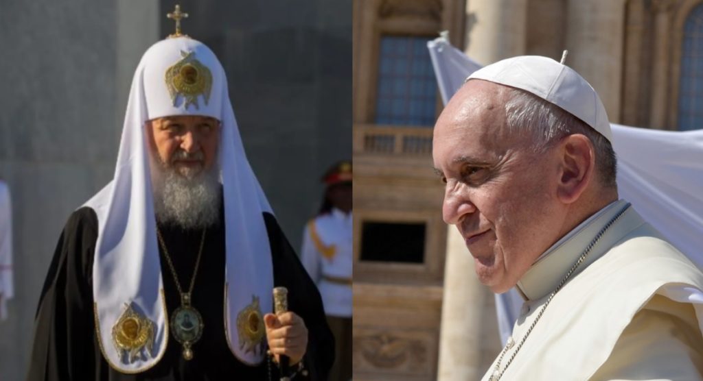 Papa Francisco encara a patriarca ruso