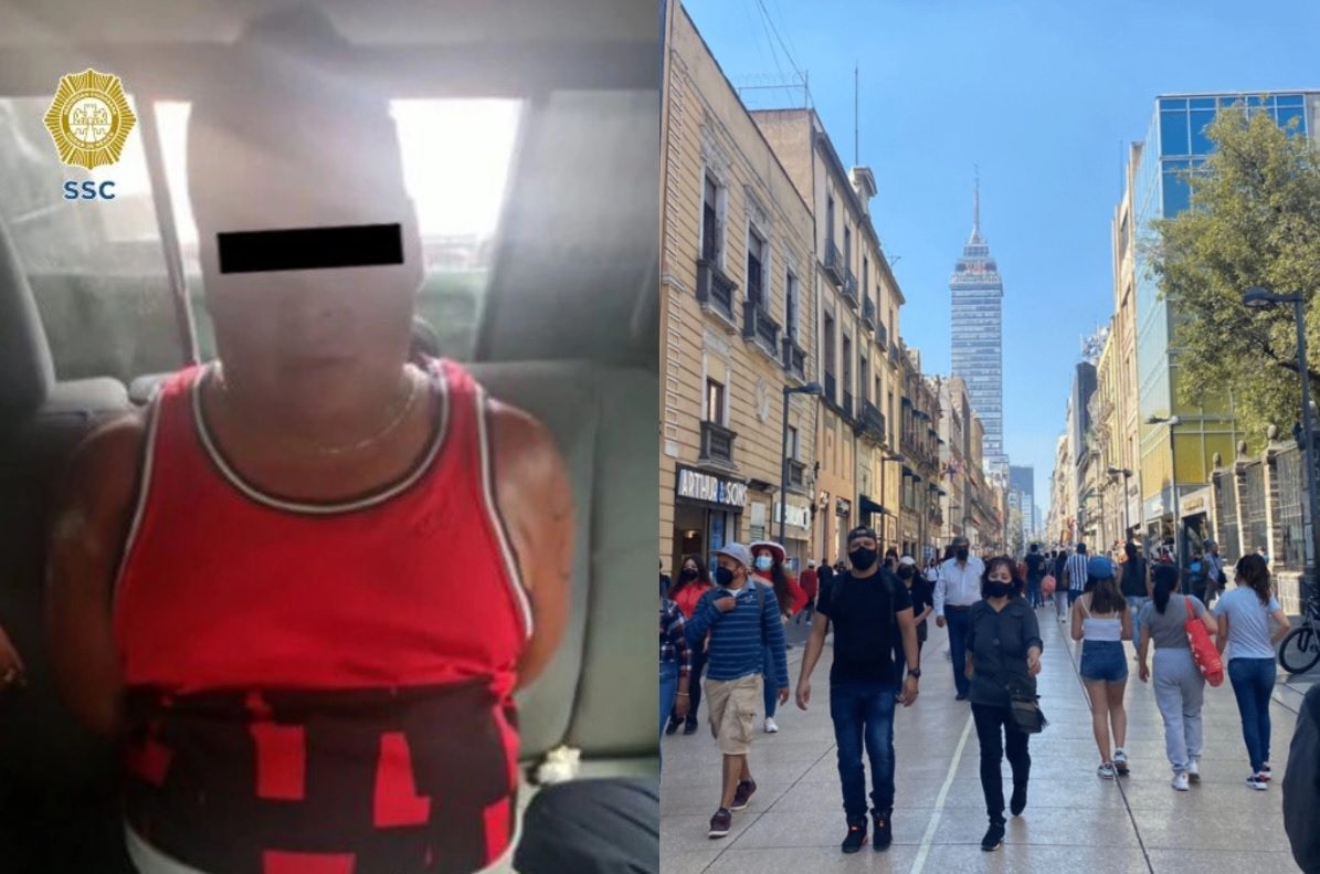 Presunto extorsionador detenido en el Centro Histórico