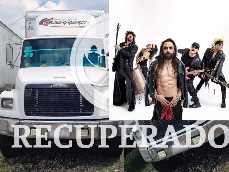 Recuperan equipo de Moderatto robado