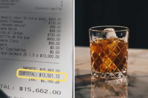 Exhiben restaurante por cobrar un shot de whisky en módicos 13 mil pesos