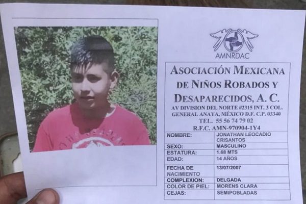 "Me metí en un problema, papá”: el último mensaje de un menor desaparecido en Naucalpan