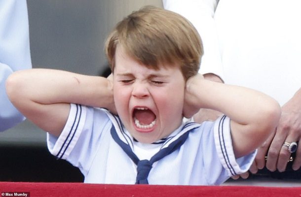 El príncipe Louis, bisnieto de la reina Isabel II, acaparó la atención en el Jubileo de Platino