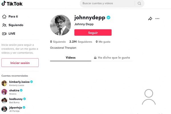 Johnny Depp abre cuenta de TikTok y las redes enloquecen