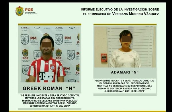 A proceso a Greek “N” y Adamari “N” por el feminicidio de Viridiana Moreno