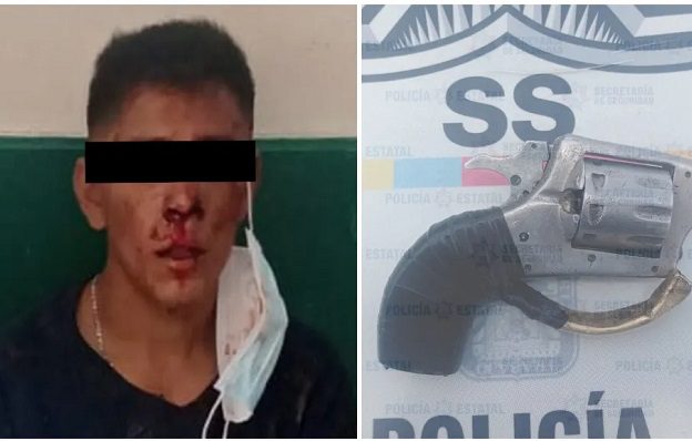 Vecinos dan golpiza a hombre que intentó robar a taxista, en Edomex