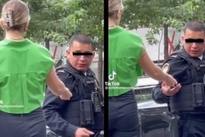 Tachan de “whitexican” a mujer por dar mensaje motivacional a policía #VIDEO