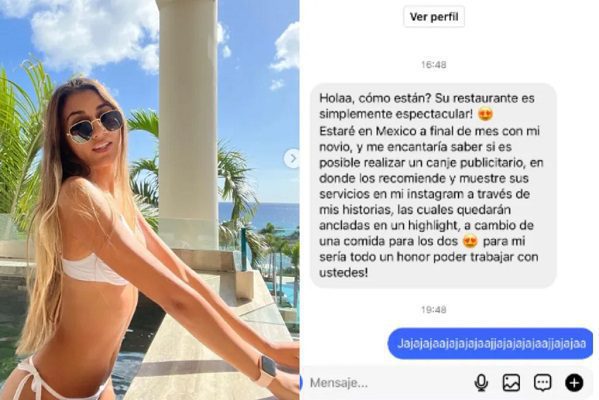Reconocido chef mexicano exhibe a influencer que pidió comida gratis