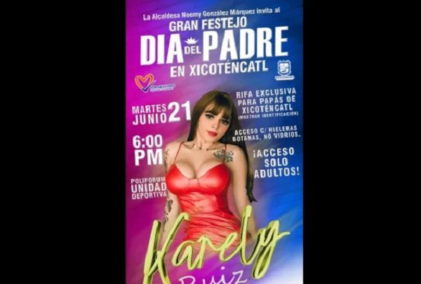 Ayuntamiento contrató a modelo de OnlyFans para festejo del Día del Padre #VIDEOS