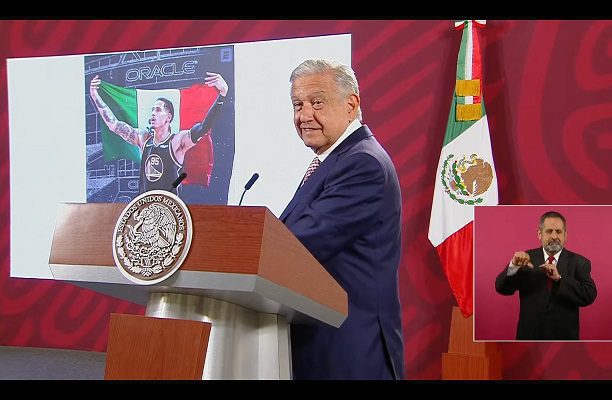 AMLO se reunirá este lunes con el campeón de la NBA Juan Toscano
