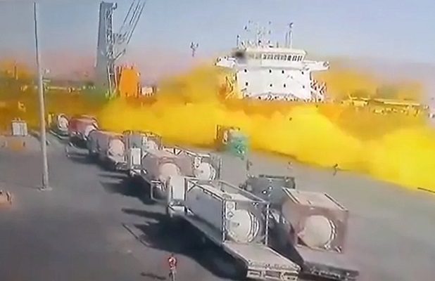 Impresionante fuga de gas deja al menos 10 muertos en Jordania #VIDEO
