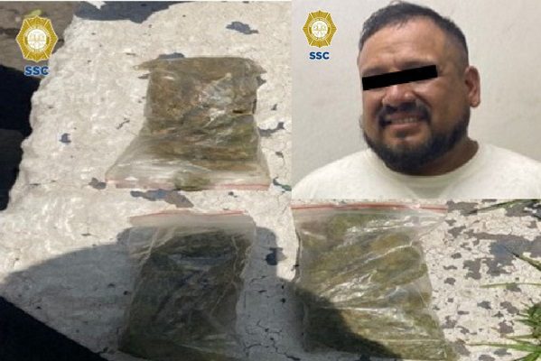 Tras agredir a hombre con un arma de balines, le encuentran droga y lo detienen