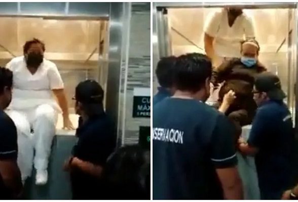 Elevador de IMSS en Puebla vuelve a tener fallas tras accidente #VIDEO