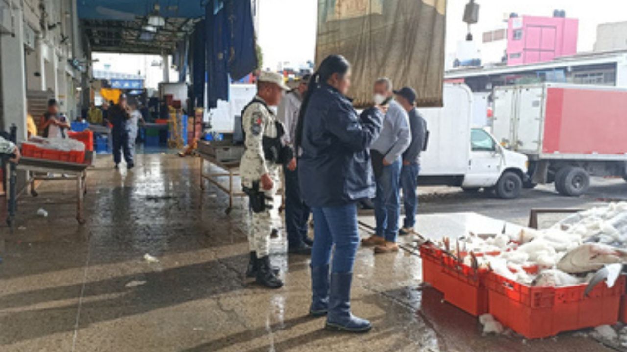 Aseguran 800 kilos de carne de tiburón en Central de Abasto