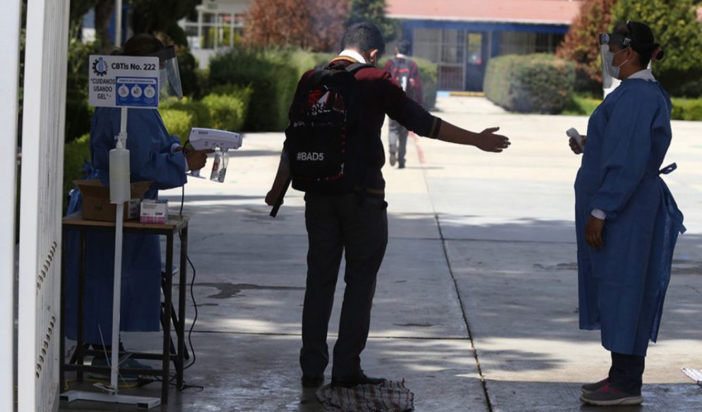 Casos de Covid-19 en escuelas de Hidalgo