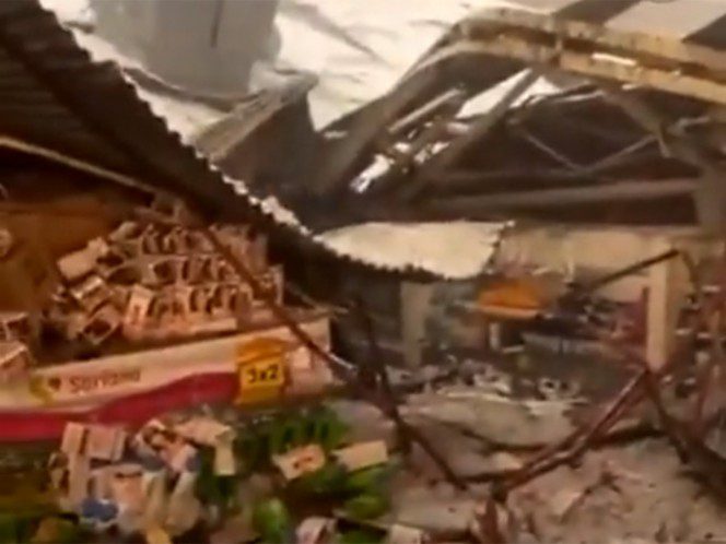 Desplome en tienda departamental de Mixcoac