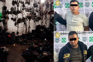 Dos detenidos y 30 toneladas de autopartes decomisadas durante cateo en domicilio de Iztapalapa