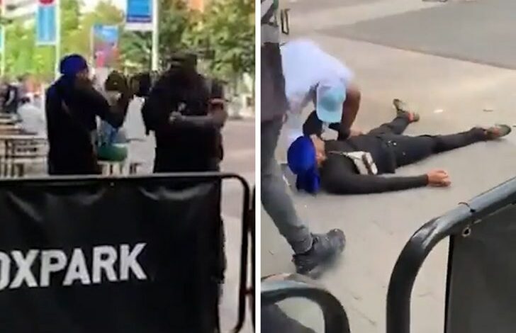 El ex boxeador Julius Francis noquea a un hombre