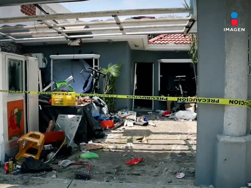 Fuerte explosión en fraccionamiento de Veracruz