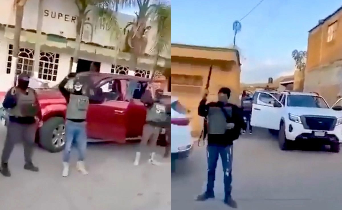 Grupo armado en pueblo en Jalisco