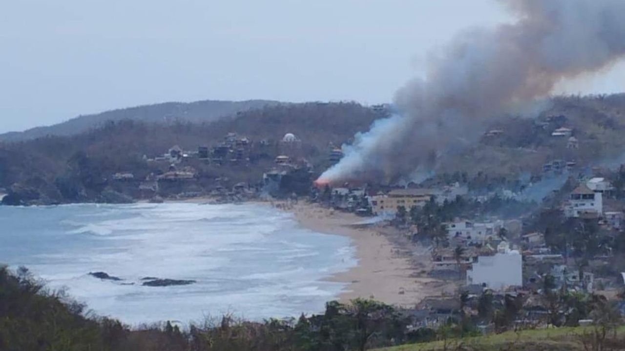 Incendio en Hotel Nude de Zipolite, Oaxaca