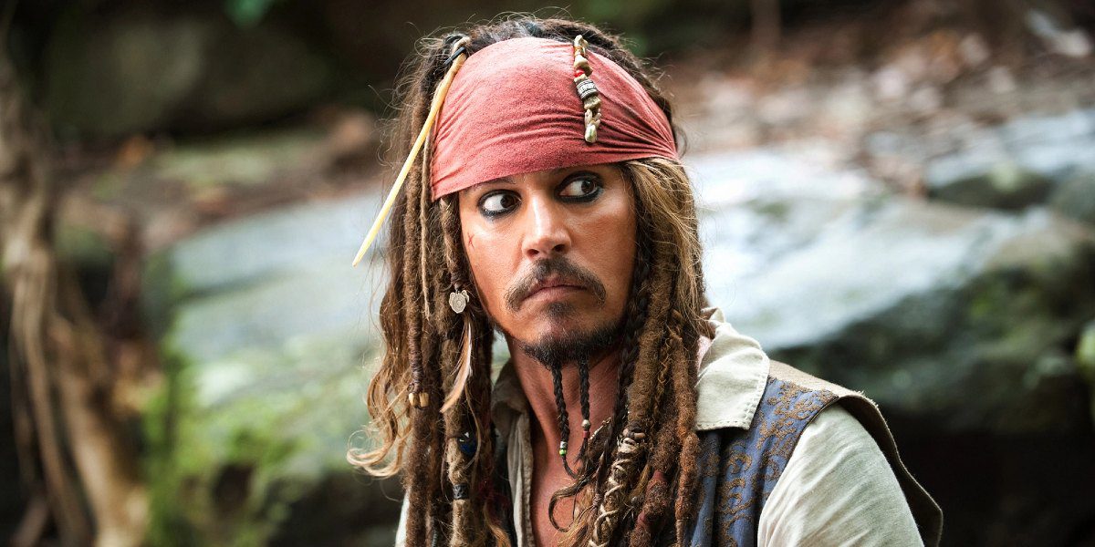 Johnny Depp en Piratas del Caribe