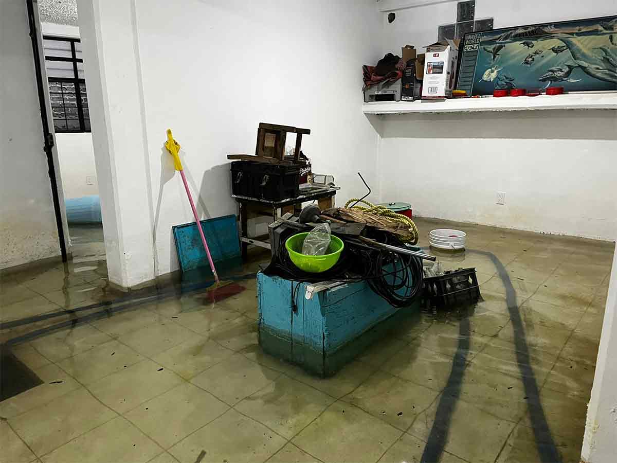 Mega fuga de agua en Coyoacán