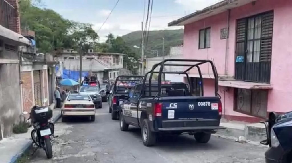 Movilización policíaca tras balacera en Yautepec, Morelos