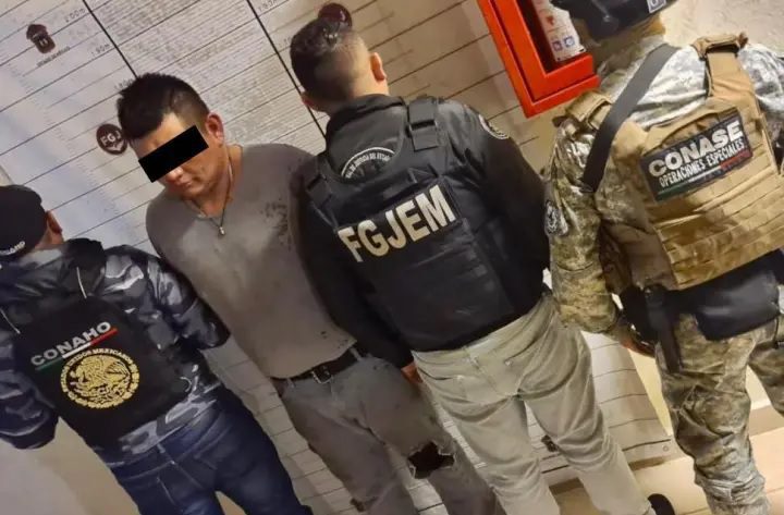 Presunto homicida detenido en Papalotla, Edomex