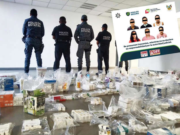 Presuntos ladrones detenidos por el atraco a una farmacia en Hidalgo