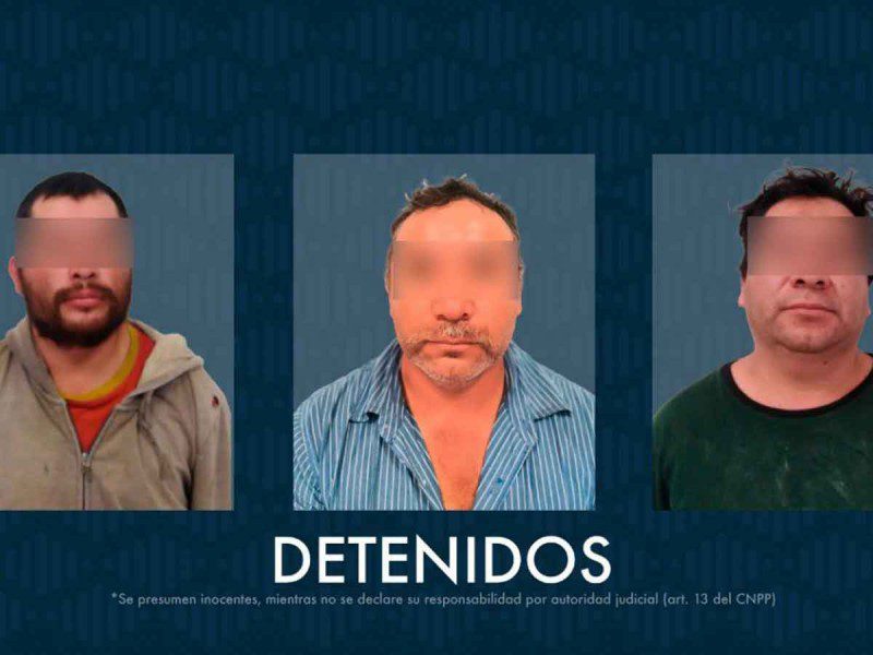 Tres hermanos detenidos por homicidio en Querétaro