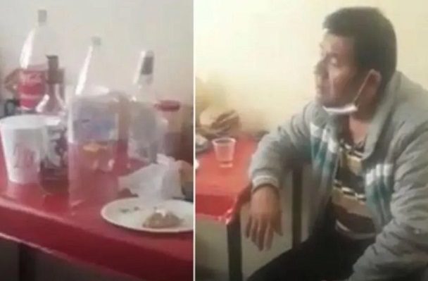 Descubren ebrio a director de primaria en Puebla dentro de un salón #VIDEO