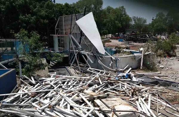 Desmantelan por completo la icónica montaña rusa de Chapultepec