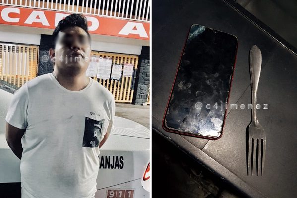 Ladrón asalta a mujer con un tenedor en calles de Iztapalapa