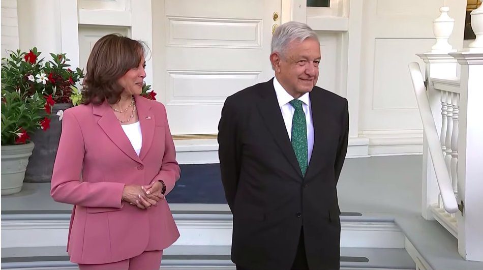 AMLO se reúne con Kamala Harris en su gira por EE.UU.