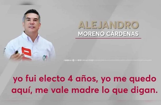"Me vale madre lo que digan", afirma 'Alito' Moreno en nuevo audio difundido por Sansores