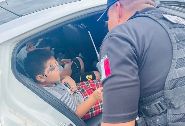 Rescatan a dos niños que fueron víctimas de secuestro virtual en SLP