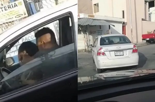 Cae sujeto tras ser captado agrediendo a mujer dentro de auto en Nuevo León #VIDEO